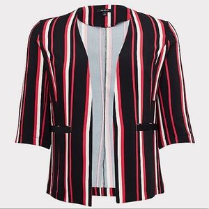 🆕 2 PIECE SET TORRID STRIPED BLAZER & SHORTS